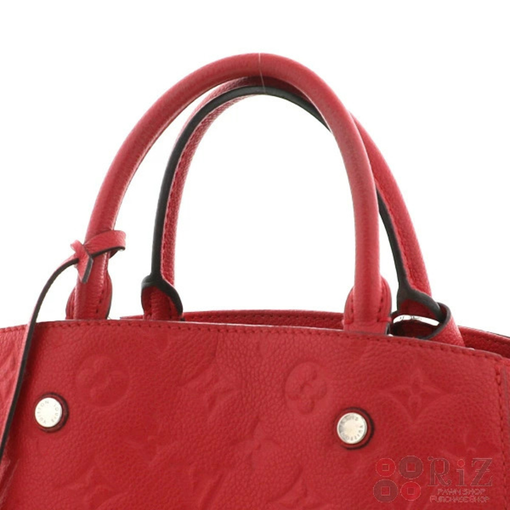 LOUIS VUITTON Montaigne Bag Handbag Empreinte Freesia Pink - Picture 3 of 6